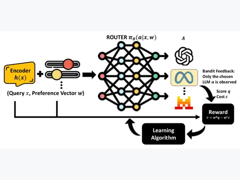 Learning to Route LLMs from Bandit Feedback: One Policy, Many Trade-offs